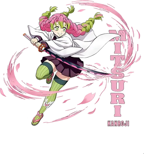 Slayer Mitsuri Kanroji Love Hashira Anime Design - Slayer, Mitsuri, Mitsuri Kanroji, Love Hashira, Hashira, Anime, Manga, Kimetsu no Yaiba, Otaku, Japan Anime, Anime Girl, Kawaii, Geschenk Anime, Geek