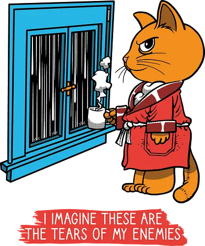 Thoughts on a Rainy Day - Thoughts, Rainy Day, Cats, Enemie