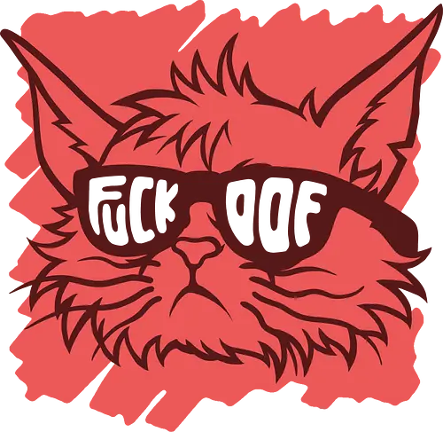 Fvck Off!! - grumpy cat, Anti Social, hate morning, catrovert, introvert, anti human, anti people, idgaf, dilligaf, don't care, mind your business, funny cat, cute cat, funny, cat joke, memes, internet meme, hilarious, funny meme, cat meme, meme - Standard T-Shirt