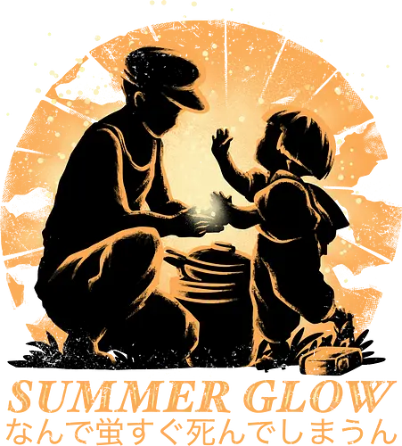 Summer Glow - Grave of the fireflies, famous anime - Standard T-Shirt