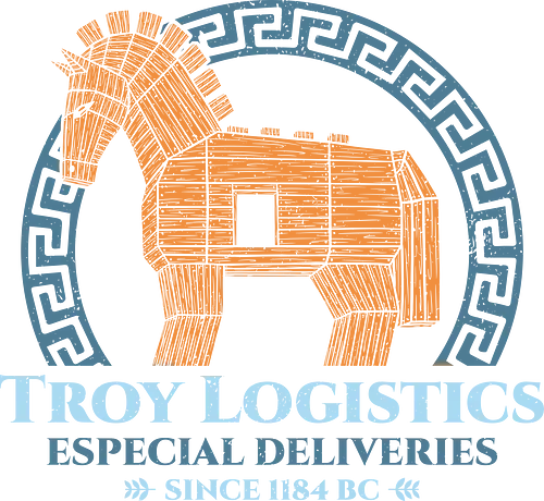 Troy Logistics - the odyssey, book lover, books, bookworm, funny, geek, greek mythology, movies, nerd, nostalgia, odysseus, parody, retro, trojan horse, vintage - Standard T-Shirt