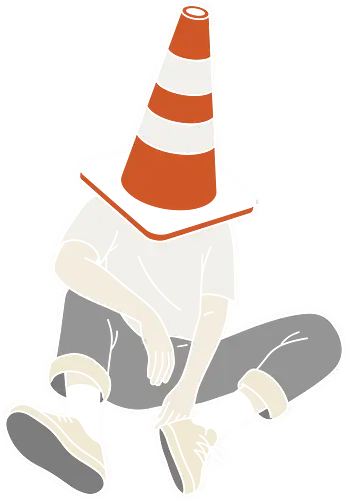 Under Construction: Introvert Mode - introvert shirt, traffic cone graphic, funny antisocial apparel, minimalist streetwear, quirky aesthetic tee, under construction design, relatable mood clothing, ironic humor shirt, shy person merch, urban indie fashion - Standard T-Shirt