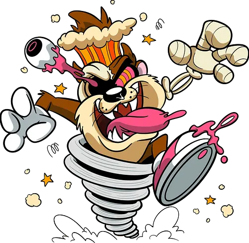 Freaky Wirbelwind Teufel - freaky Wirbelwind Teufel Art, Cartoon Horror Underground, wilder brauner Teufel dunkles Shirt, Horror Cartoon Wirbelwind, Taz, Taz freaky, cartoon horror, Teufel Auge hervorquellend Art, dunkles wildes Pop Art, alternativer freaky Teufel, verrückte Cartoon Mode, chaotischer Teufel Explosion Art, Underground dunkles Geek, Horror Nostalgie 90er Cartoon, Punk Teufel Cartoon, alternative Cartoon Shirt, dunkle Retro Teufel Art, chaotischer Cartoon Wirbelwind - Standard T-Shirt