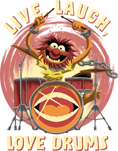 Love Drums - puppet, Animal, Mayhem, Drums - Standard T-Shirt