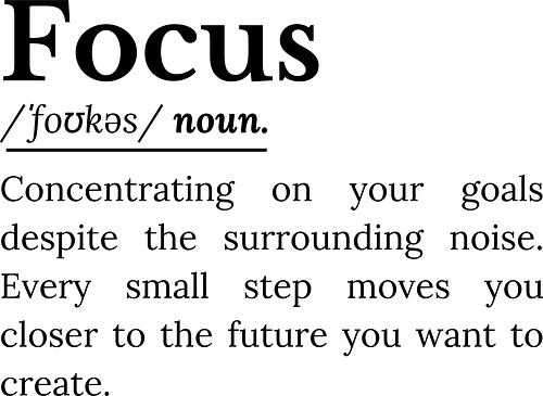 Fokus Definition Inspirierender Spruch Über Konzentration - Fokus Definition, Fokus Spruch, inspirierender Spruch, motivierender Spruch, Konzentration, Disziplin, Zielsetzung, persönliche Entwicklung, Selbstverbesserung, Produktivität Mindset, Erfolg Mindset, Entschlossenheit, Durchhaltevermögen, positive Einstellung, tägliche Motivation, Ehrgeiz, Achtsamkeit, Lebensmotivation, inspirierende Worte, Ziele erreichen, motivierende Typografie, minimalistisches Zitat, Growth Mindset, Selbstvertrauen Inspiration, ermutigende Botschaft - Standard T-Shirt