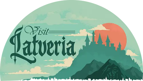 Visit Latveria  - geek, 80s, 90s, castle, comic, doom, kingdom, landscape, latveria, medieval, nerd, nostalgia, retro, travel, villain - Standard T-Shirt