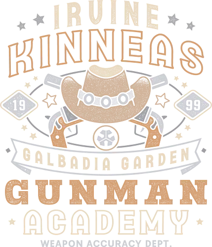 Irvine Kinneas Academy Grunge - fantasy, seed, video game, gaming, gamer, Squall, Rinoa, Cactus, fantasy 8, irvine kinneas, Kweh, Cloud, jrpg, irvine kinneas, Zell - Standard T-Shirt