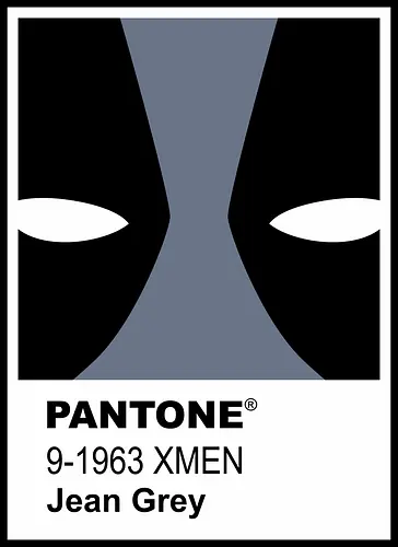dead grey  - xmen, Antihero, superhero, mutant, cool, parody, pantone, colour, antihero, simple - Standard T-Shirt