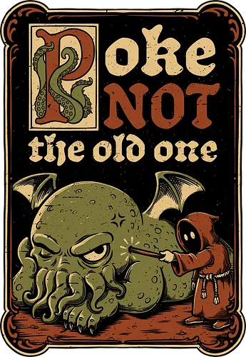 Medieval Poke Cthulhu - Medieval, Call Of Cthulhu, Cthulhu, Cthulhu Mythos, Hp Lovecraft, Lovecraftian, Lovecraft, H.p. Lovecraft, H P Lovecraft, Classic Horror, Horror, Horror Comedy, Horror Humor, Cosmic, Cosmic Horror, Fun, Funny, Poke, Tentacles, Tentacle, Fantasy, Adventure, Classic, Books, Book, Bookworm, Occultism, Cultist, Ritual, Sleep, Sleepy, Sleeping - Standard T-Shirt