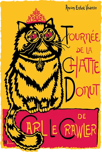 Chatte Donut - chat, noir, donut, dungeon, crawler, noir, france, carl, book, demonigote