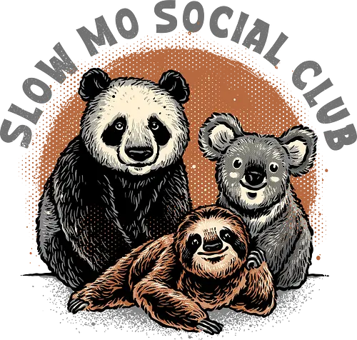 Slow Mo Social Club - Animals, slow, funny, humor, slot, koala, panda, cute