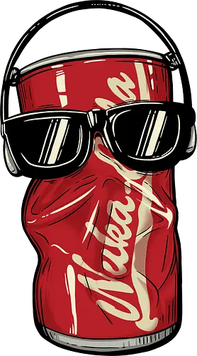 Dancing Atomic Can - video game, 80s, 90s, atomic, brotherhood, cola, dancing, gamer, gaming, ghoul, post apocalyptic, rpg, soda, survivor, atom punk