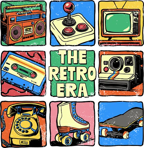 The Retro Era - retro, 70s, 80s, 90s, boombox, cassette tape, childhood, classic, eras tour, im this old, music, nostalgia, retro gaming, the retro era, vintage