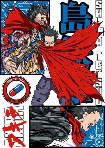 Tetsuo Shima Akira Rage Unleashed - Tetsuo Shima, Akira manga, psychic power, weeb gift, anime birthday, dark anime, sci fi anime, anime streetwear