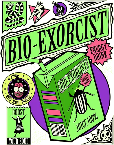 Bio-Exorcist Energy Drink - 80s movies, 80s, beetle, childhood, cult film, cult movies, ghost, gothic, halloween, nostalgia, phantom, retro, scary, spooky, vintage