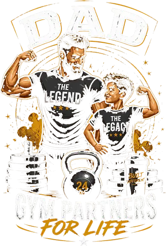 Dad Legend Legacy Gym Partners Life - Top Dad, dad, humor, geek, 80s, father, happy father's day, daddy, top, gift, funny, best dad, best, forever, motivational