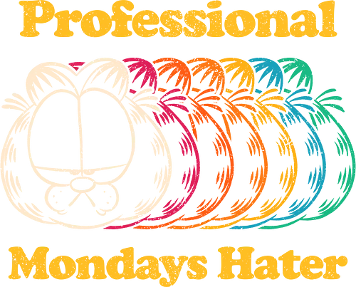 Professional Mondays Hater - mondays, animal, cat, funny, humor, i hate mondays, kitty, monday morning, monday sucks, office, pet, retro, sarcasm, vintage, work