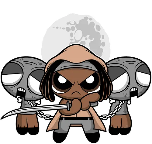 Chibi Samurai Girl - Zombie Apocalypse Cute Art - chibi zombie samurai art, cute apocalypse girl tee, kawaii zombie warrior art, sword girl chibi print, full moon zombie art, cute horror chibi tshirt, chibi warrior cartoon art, zombie pets cute art, anime chibi horror girl, cartoon zombie mashup, cute samurai girl shirt, apocalypse cartoon art, chibi sword warrior tee, kawaii horror geek art, Michonne, Walking Dead, Powerpuff Girls