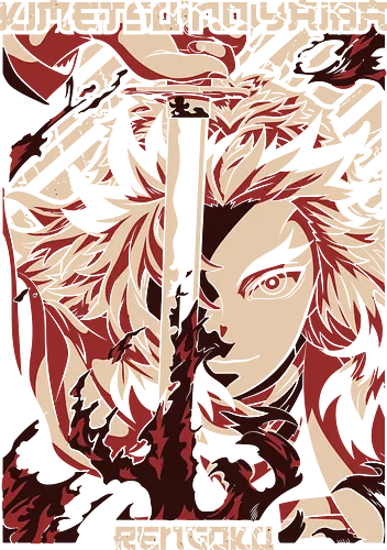 Flammenkrieger - Stilisierte Japanische Anime Grafik - Flammenkrieger Anime Kunst, japanisches Grafik Design, stilisierter Samurai Druck, rotes Anime Design Shirt, japanisches Krieger Shirt, Premium Anime Kunst, Katana Anime Druck, japanisches Hashira Design, exklusives Otaku Shirt, rote Anime Kunst, Schwert Krieger Druck, stilisiertes Anime Design, Rengoku, Kyojuro Rengoku, Slayer, Kimetsu no Yaiba, anime, manga, otaku, shonen, japanische Kultur Shirt, modernes Anime Kunst, japanischer Geek Druck