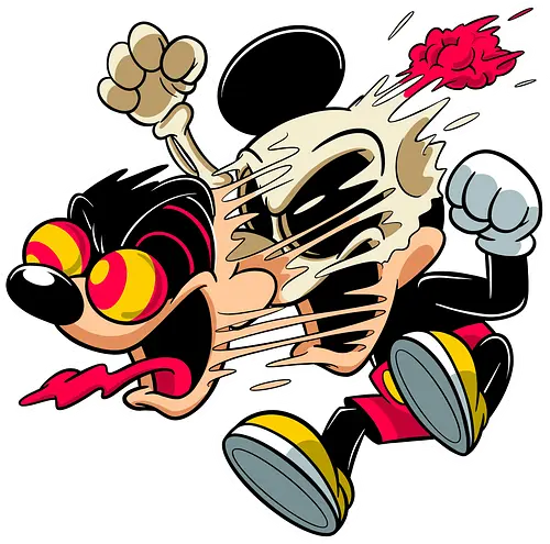 Freaky Explodierte Maus - Cartoon Horror Underground - freaky explodierte Maus Art, Cartoon Horror Underground, ikonische Maus dunkles Shirt, Horror Cartoon Schädel, Maus Spiralaugen Art, dunkles Pop Art Maus, alternative Maus Streetwear, verrückte Cartoon Mode, fliegendes Gehirn Maus Art, Underground dunkles Geek, Horror Nostalgie Cartoon, Punk Maus Cartoon, alternative Cartoon Shirt, dunkle Retro Maus Art, chaotische Cartoon Maus