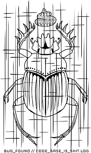 CODE_BASE_IS_SHIT // #000000 - cyberpunk, code, programming, developer, admin, bug, scarab, computer bug, dark art, glitch, geek, nerd, rrg.exe, shit code, tech humor
