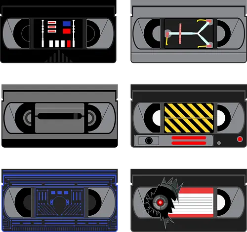 Epic Movies Videocassettes - science fiction, vhs, videocassette, vintage, 70s 80s 90s, movies 80s, scifi, movies, 80s, action film, adventure, childhood, nostalgia, retro, sci fi