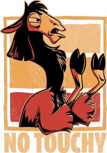 Fight Llama Movie Cartoon - Llama, Fighting, Fight, Movie, Classic Movie, Cartoon, Animation, Classic Animation, Animated, Fun, Funny, Fantasy, Adventure, Magic, Potions, Potion, Magical Creatures, Magical, Magical Creature, Emperor, Vintage, Retro, Retro Vintage, Don't Touch Me!
