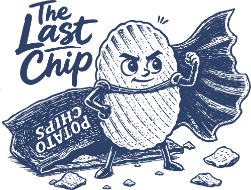The Last Chip - chip, chips, potato, the last chip, potato chip, crunchy, snacks, funny food - Standard T-Shirt