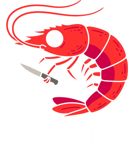 Shrimply Dangerous: The Knife Prawn - funny shrimp shirt, knife wielding animal graphic, ironic meme apparel, cute but psycho tee, quirky streetwear fashion, surreal animal design, foodie humor clothing, minimalist sea creature shirt, weird indie graphic tee, angry prawn merch - Standard T-Shirt