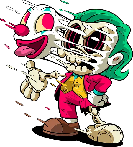 Freaky Clown Schurke – Dunkle Cartoon Horror Underground - freaky Clown Schurke Art, Cartoon Horror Underground, Schurke Clown dunkles Shirt, Horror Cartoon Clown, grünes Haar Schurke Art, Joker, dunkles Pop Art Schurke, alternativer freaky Clown, verrückte Cartoon Mode, chaotischer Skelett Clown Art, Underground dunkles Geek, Horror Nostalgie Schurke, Punk Clown Cartoon, alternative Cartoon Shirt, dunkle Retro Schurke Art, chaotischer grüner Cartoon Clown - Standard T-Shirt