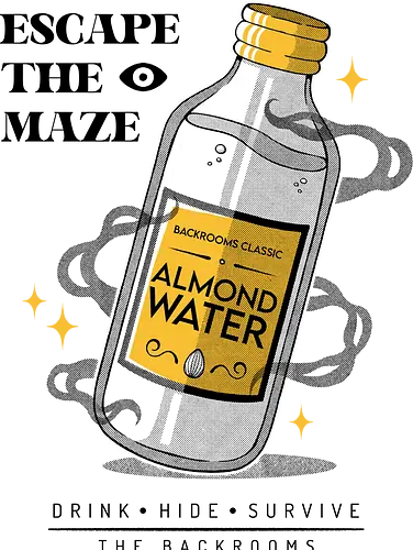 ALMOND WATER - backrooms, horror, terror, almond water, videogames, halloween - Standard T-Shirt