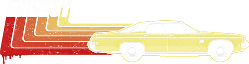 Groovy Classic - Das legendärste Auto im Horror - Evil Dead, classic car art, 80s horror, Ash Williams, Oldsmobile Delta 88, Groovy, The Evil Dead, Evil Dead 2, Army of Darkness, Ash vs Evil Dead, horror cult, vintage horror, retro horror art, Sam Raimi, Bruce Campbell, geek horror, horror movie art - Standard T-Shirt