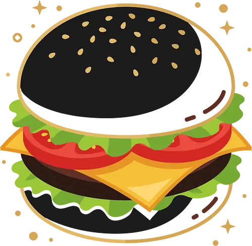 Gothic Craving: The Midnight Burger - funny fast food shirt, black burger shirt, goth food graphic tee, quirky foodie apparel, alternative streetwear fashion, dark aesthetic junk food, minimalist cheeseburger design, pop art food clothing, weird indie graphic tee, midnight snack merch - Standard T-Shirt