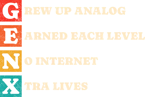 Generation Raised Offline - retro, retro tech, vintage, generation x, 70s, 80s, 90s, analog, childhood, humor, internet, music, no internet, nostalgia, old school - Standard T-Shirt