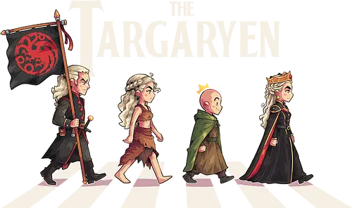 The Targaryen - targarye, dragons, abbey road, beatles, Throne, daemon, egg, duncan, dunk, knight, king, queen, thrones, rhaenyra - Standard T-Shirt
