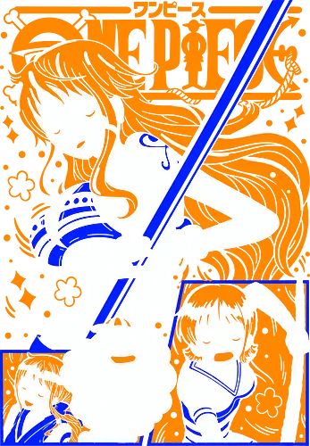 Nami Pirate Navigator Queen Vibes - shonen gift, Nami, Pirate, Straw Hat Pirates, navigator, orange hair anime, anime girl shirt, pirate anime - Standard T-Shirt