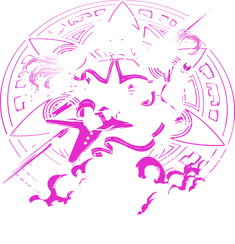 Frieren Rock N Roll Elf Witch Dark Magic - Frieren, Frieren Beyond Journeys End, elf anime, rock guitar fantasy, dark magic aesthetic, anime girl gift, fantasy anime fan, weeb rock - Standard T-Shirt