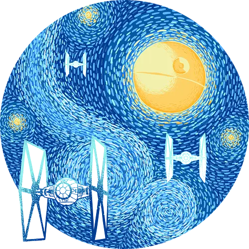 Starry Night Fighters Galactic Edition - Standard T-Shirt