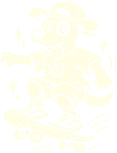 Skater Pup: The Retro Kickflip - skater dog shirt, retro cartoon graphic tee, vintage skateboard apparel, 90s skate culture clothing, rubber hose animation design, minimalist black and white fashion, funny animal skate tee, nostalgic cartoon character, aesthetic indie streetwear, cool puppy merch - Standard T-Shirt