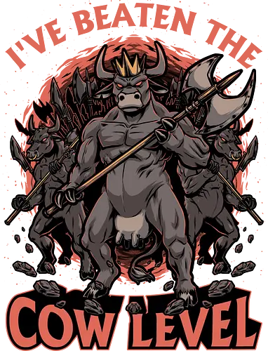 Game Cow Monster - Knight, Barbarian, Gateway, Ritual, Axe, War, Army, Games, Game, Video Games, Video Game, Classic, Classic Horror, Classic Video Games, Classic Video Game, Classic Games, Classic Game, Cow, Monsters, Monster, Geek, Nerd, Rpg Video Game, Rpg, Dark Fantasy, Fantasy, Adventure, Horror, Magical, Magic, Magical Creatures, Magical Creature, Warrior - Standard T-Shirt