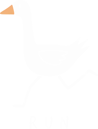 Chaotic Goose: RUN! - simple bird illustration, aesthetic meme design, funny goose shirt, minimalist animal graphic, internet meme apparel, running goose tee, chaotic energy streetwear, quirky graphic t-shirt, gamer meme clothing, ironic humor fashion - Standard T-Shirt