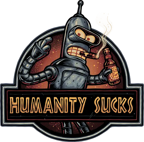 Robot against Humanity - comedy, humor, robot, TV series, animated, animation, sitcom, space, sci-fi - Standard T-Shirt