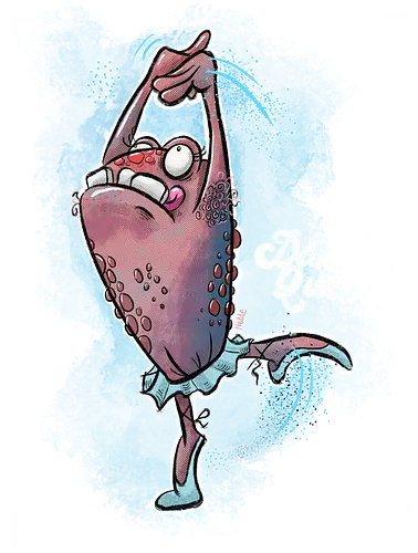 Dancing Queen - Monster, Monsta, Frog, Frosch, Ballett, Dance, Dancing Queen, Tanzen, Tütü - Standard T-Shirt