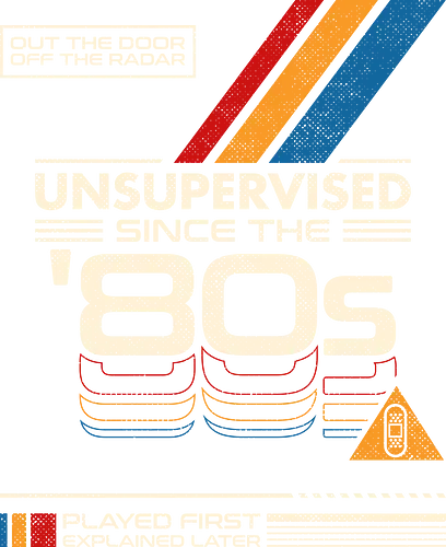 Unsupervised Since The 80s - 80s, analog, childhood, funny, geek, generation x, humor, latchkey kid, nostalgia, old school, retro, retro vintage aesthetic, unsupervised, vhs, vintage - Standard T-Shirt