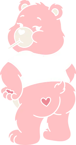 Cheeky Bear: Sweet & Sassy - pink bear shirt, cheeky teddy graphic tee, funny Y2K apparel, nostalgic 2000s streetwear, pastel aesthetic clothing, cute but sassy design, negative space bear art, bubblegum pop fashion, quirky cartoon merch, alternative aesthetic tee - Standard T-Shirt