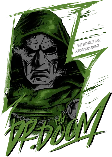 masked rebellion  - drdoom, dark monarch, green cloak, villain aesthetic, villlain, antihero, von doom, Superhero, doomsday - Standard T-Shirt