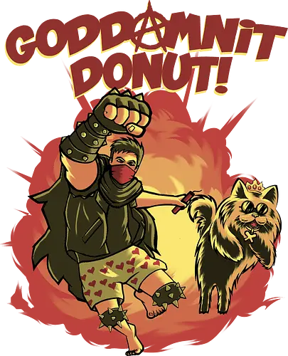 Goddamnit Donut - Carl, Princess Donut, DCC - Standard T-Shirt