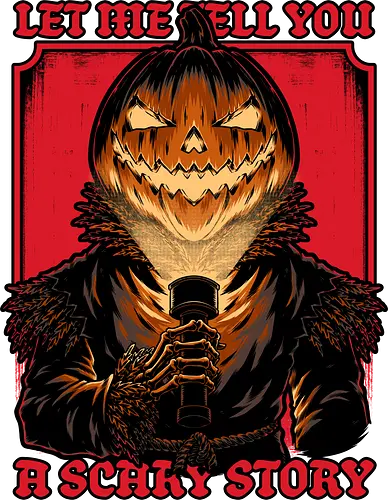 Halloween Pumpkin Scary Stories - Jack O Lantern Design, Jack O Lantern, Skeleton, Halloween, Halloween Design, Halloween Art, Halloween Aesthetic, Halloween Pumpkin, Halloween Vibes, Spooky, Spooky Season, Creepy, Creepy Cute, Scary, Scary Art, Pumpkins, Pumpkin, Ghost, Jack-o-lantern, Skull, Dark, Spirit, Stories, Horror, Horror Host, Horror Stories, Fright, Magical Creatures, Creature, Creatures, Scarecrow - Standard T-Shirt