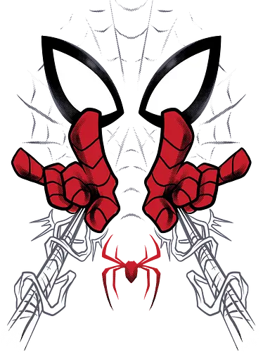 web shooter hero - Superhero, Symbiote, carnage, symbiote, webslinger, superhero, cool, cartoon, spider, sense - Standard T-Shirt