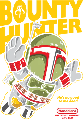 super hunter - Space Opera, Bounty Hunter, movie, mashup, gaming, parody, mario bros - Standard T-Shirt